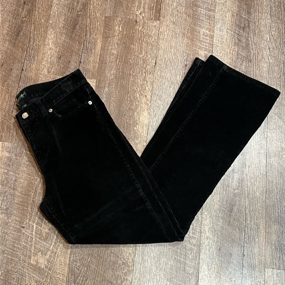 Lauren Ralph Lauren Black Corduroy Womens Jeans